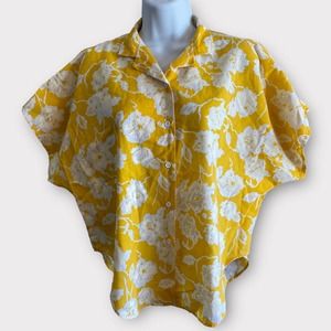 Womens Vintage 90s Lady Sutton Floral Top